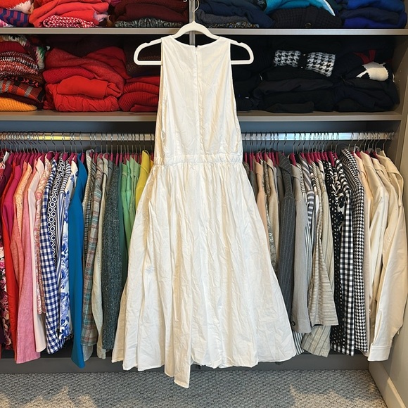 J Crew white sleeveless drop waist dress size 4 - Picture 3 of 3